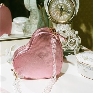 LPA mini Ava heart bag pink